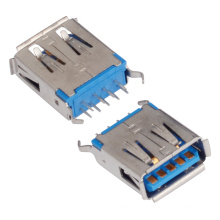 Af Tipo Femenino 180degree 9pin USB 3.0 Connector